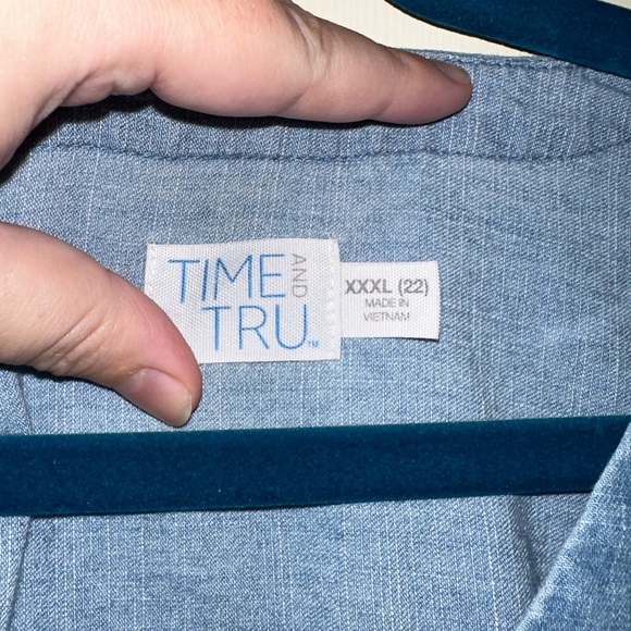 Chambray Dress Time and Tru XXXL - Picture 2 of 2